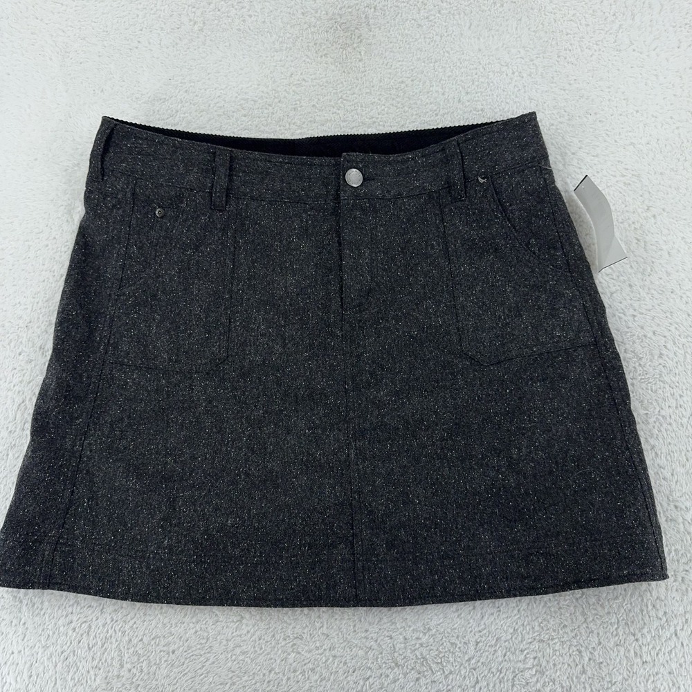 Woolrich Skirt Womens 18 Dark Blue Wool Blend Woodlyn Stretch Pockets New NWT